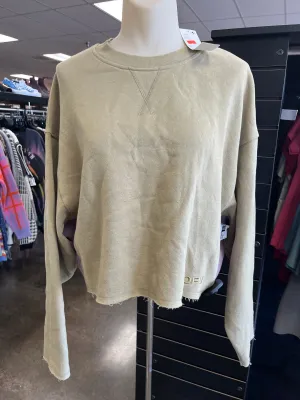 Wonder Fit SWEATSHIRT CREWNECK by    CLOTHES MENTOR In GREEN, Size: XS