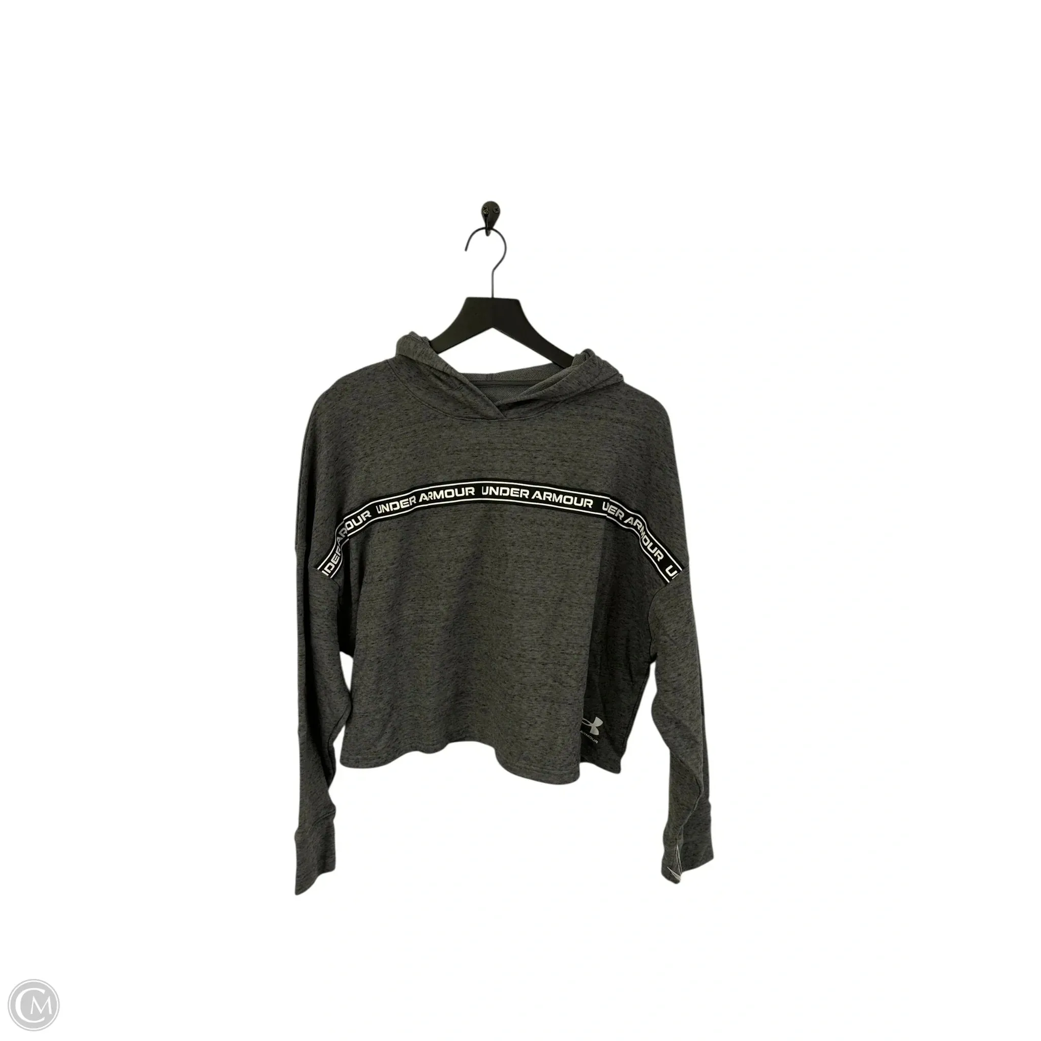 HeavyDuty Zipper AntiPillFinish Sweatshirt Hoodie By Under Armour In Grey, Size: M
