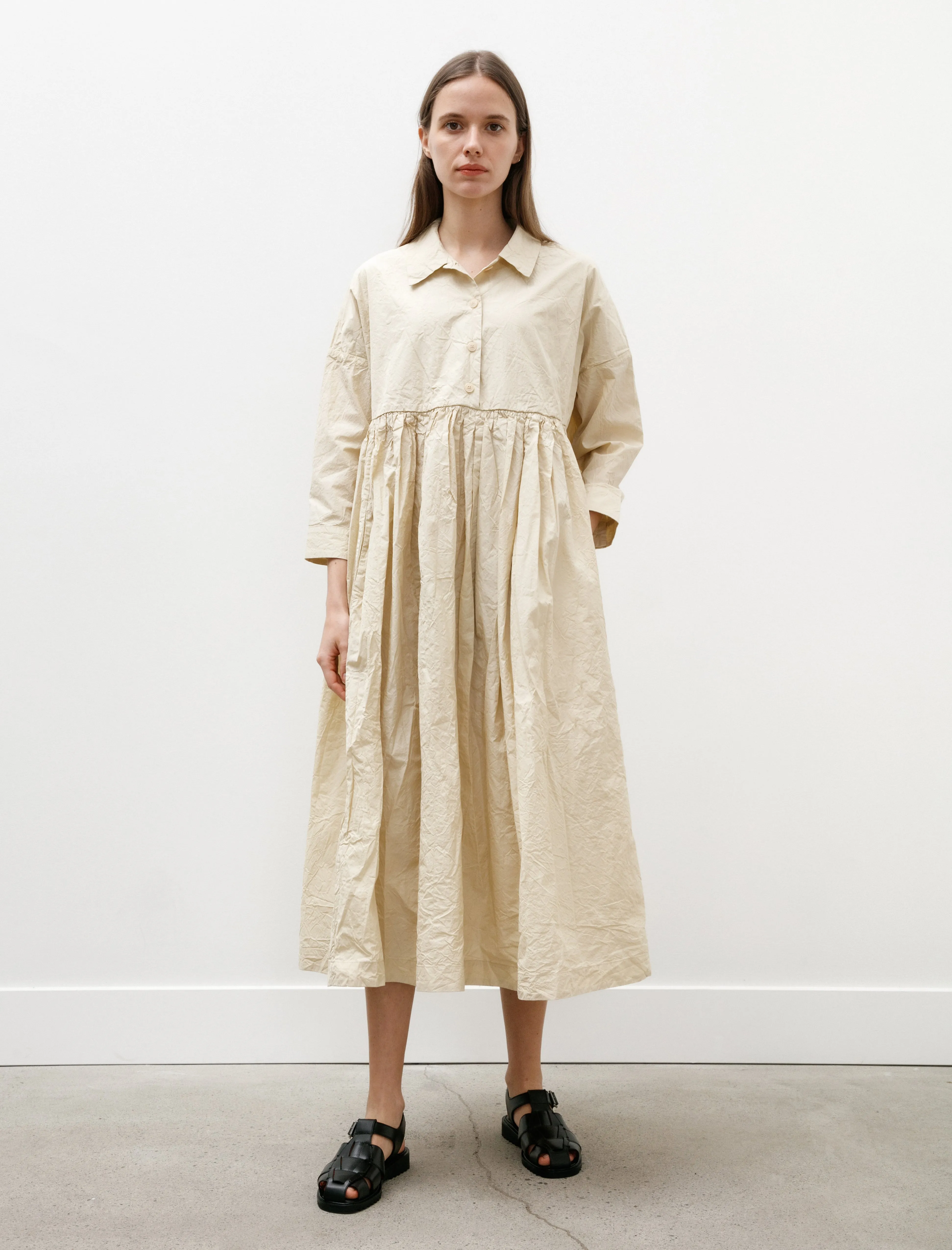 Calme Dress Ecru Breathable Lamination