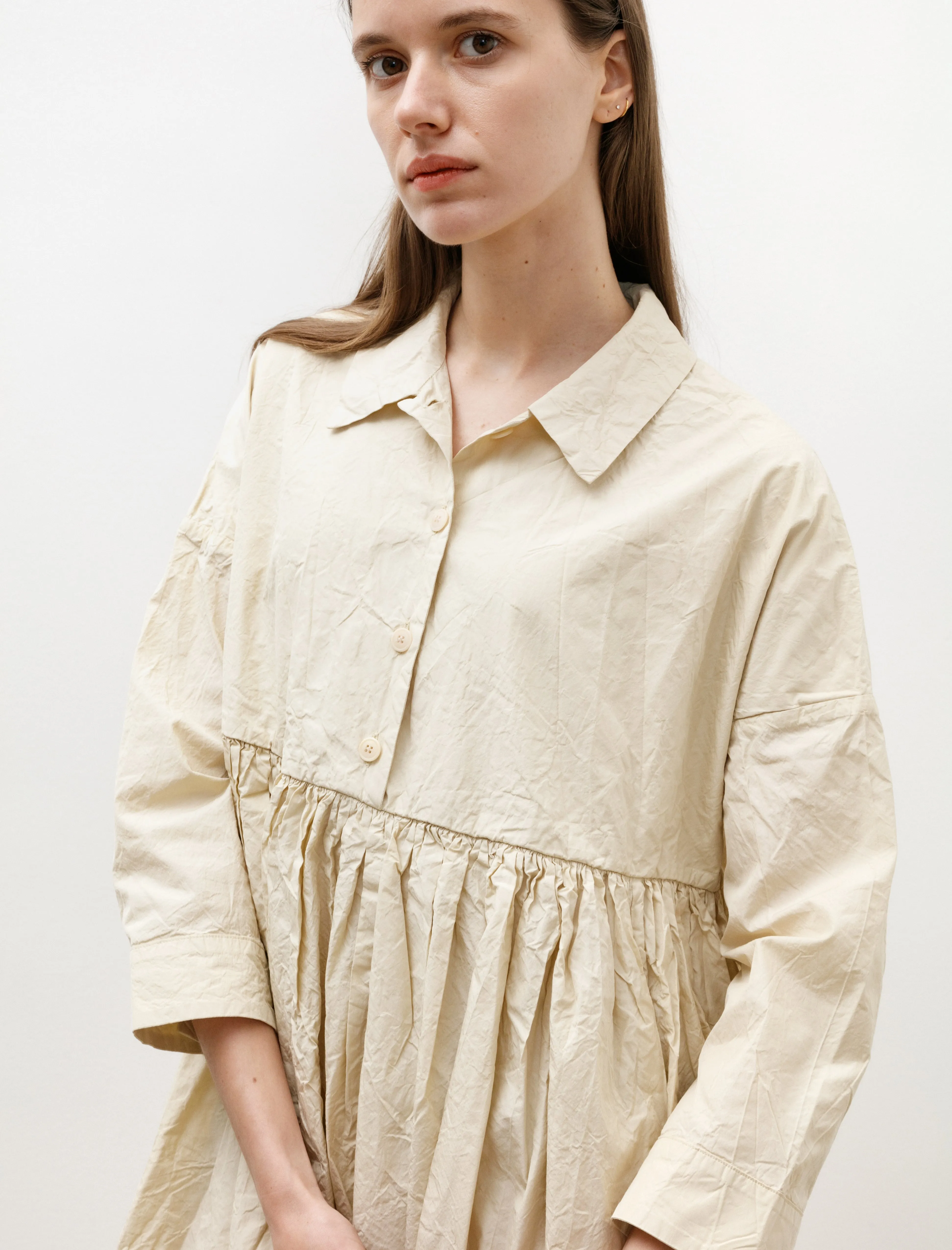 Calme Dress Ecru Soft Lining EcoFriendlyDyeProcess