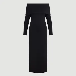 HighCollar Style MinimalistStyle Morgan Split Foldover Jersey Dress (Petite)