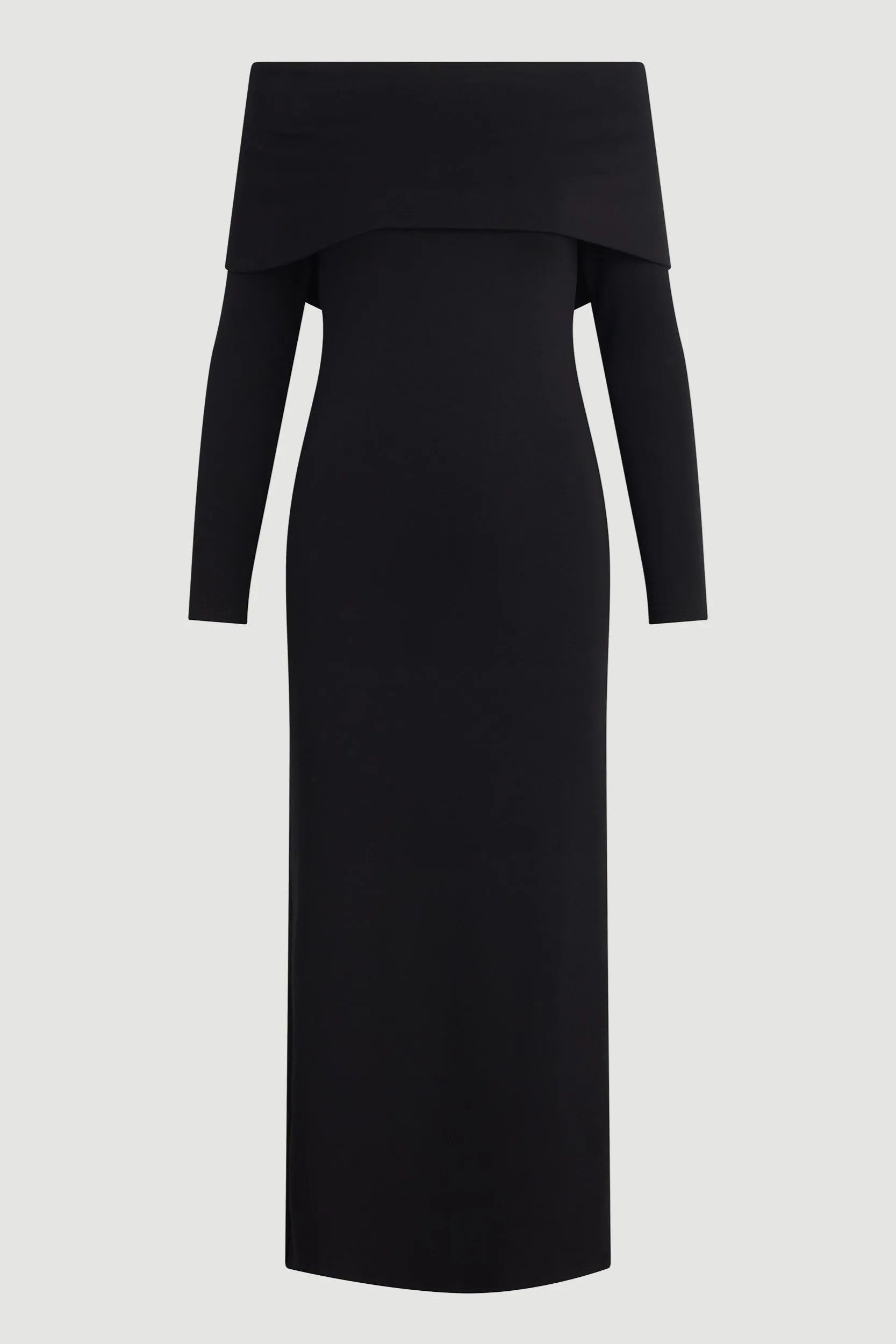 Morgan Split Foldover Jersey Dress (Petite) EcoFriendlyTextile