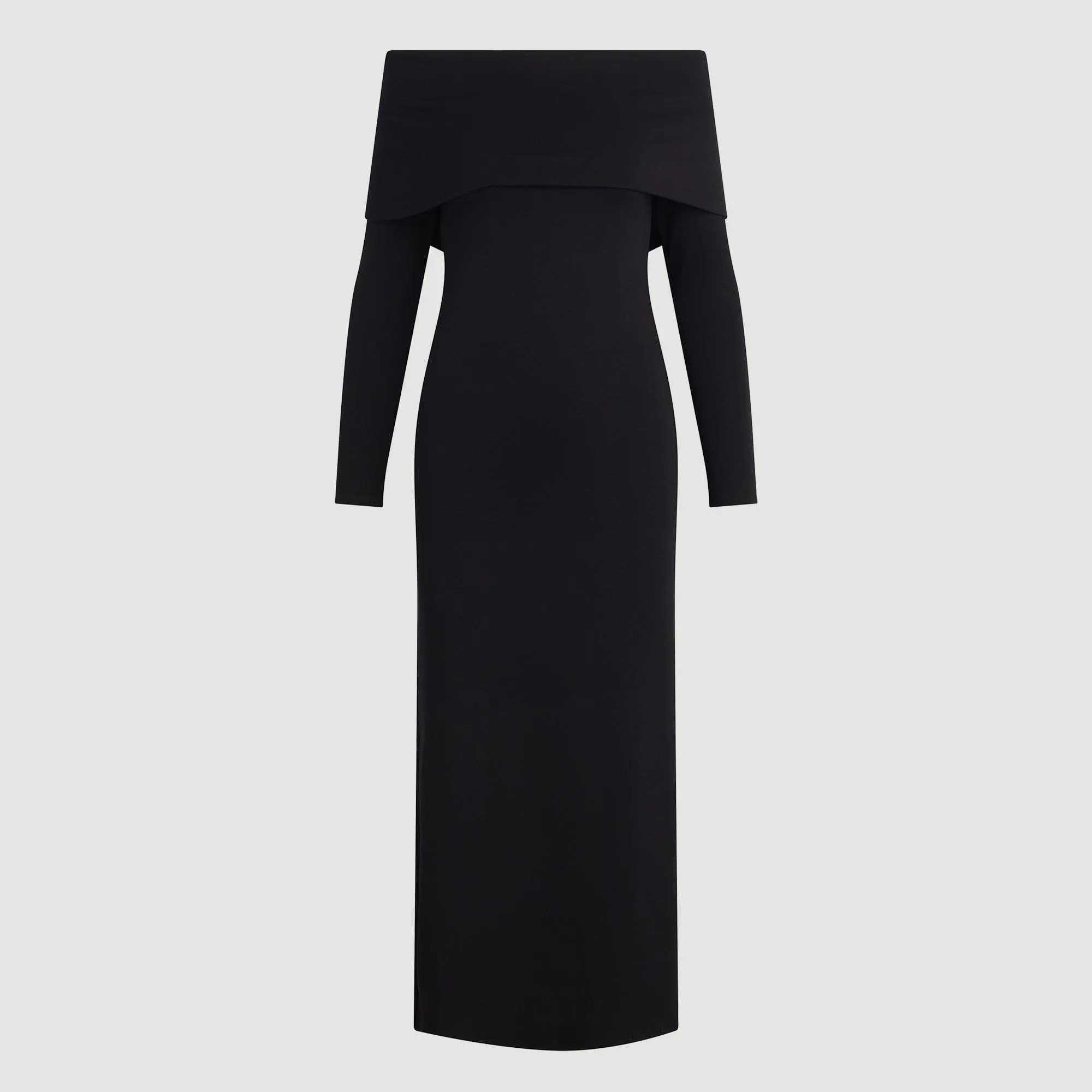 HighCollar Style MinimalistStyle Morgan Split Foldover Jersey Dress (Petite)