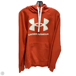 Fast Fit Sweatshirt Hoodie By Under Armour In Orange, Size: L