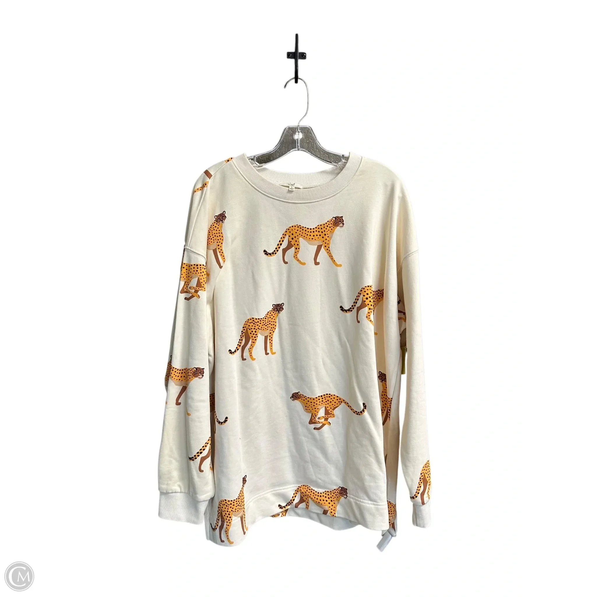 Body Free Sweatshirt Collar By Easel In Cream, Size: L