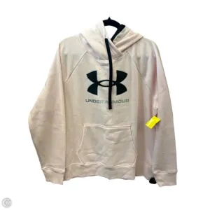 HighCollared Design Easy Style Athletic Sweatshirt Hoodie By Under Armour In Pink, Size: Xxl
