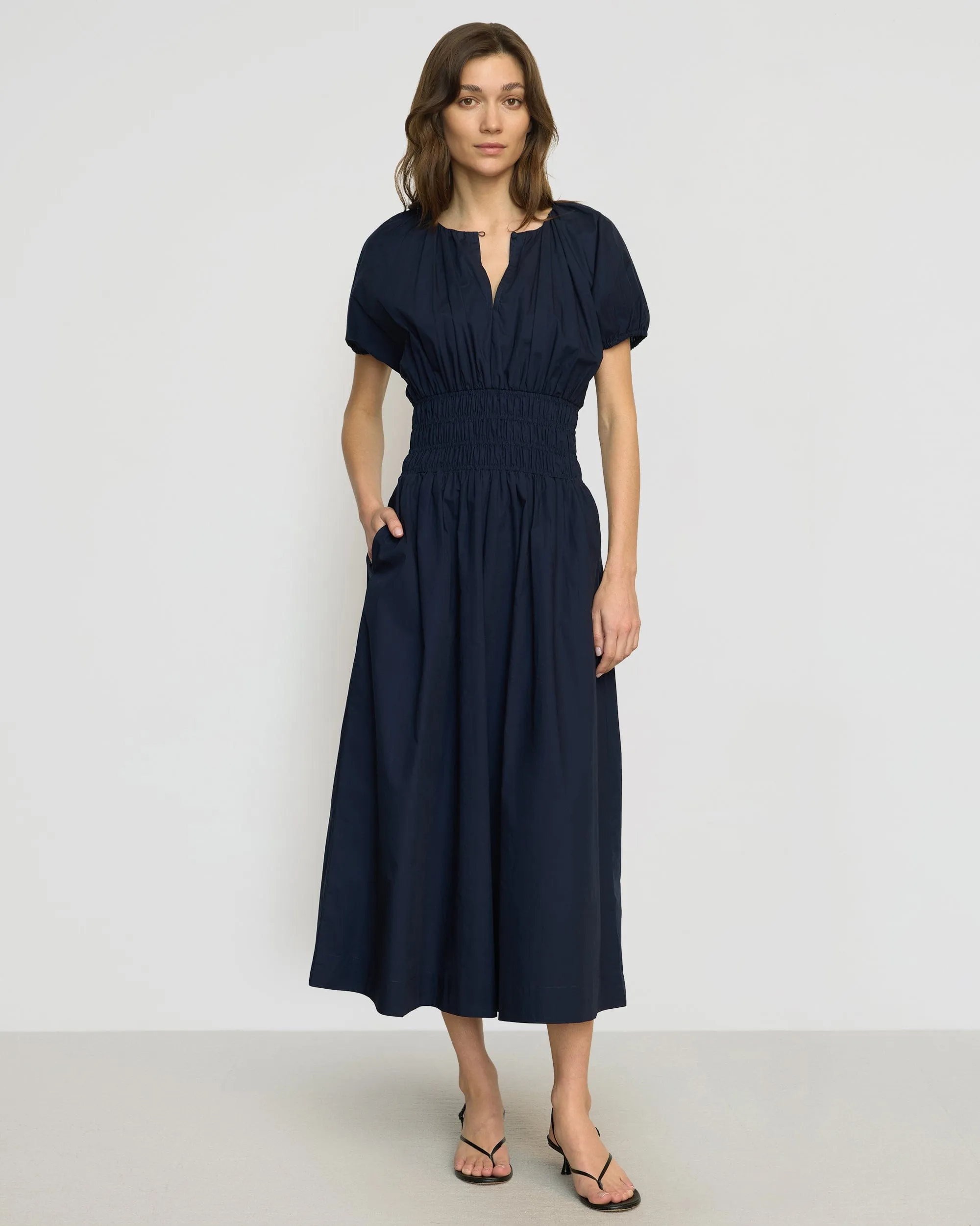 Kyla Organic Cotton Blouson Dress Tagless Design VentilatedKnit