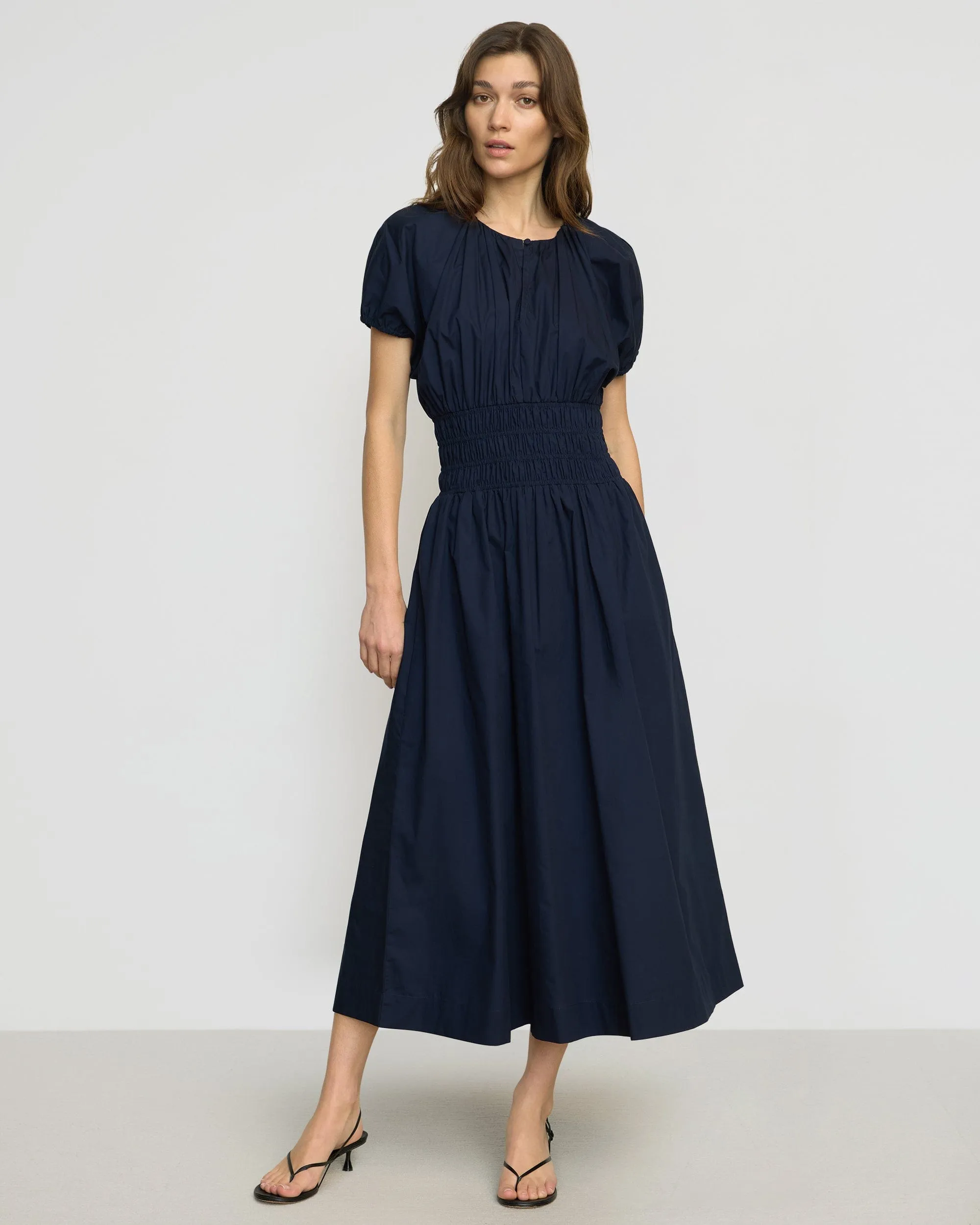 Kyla Organic Cotton Blouson Dress Professional Style