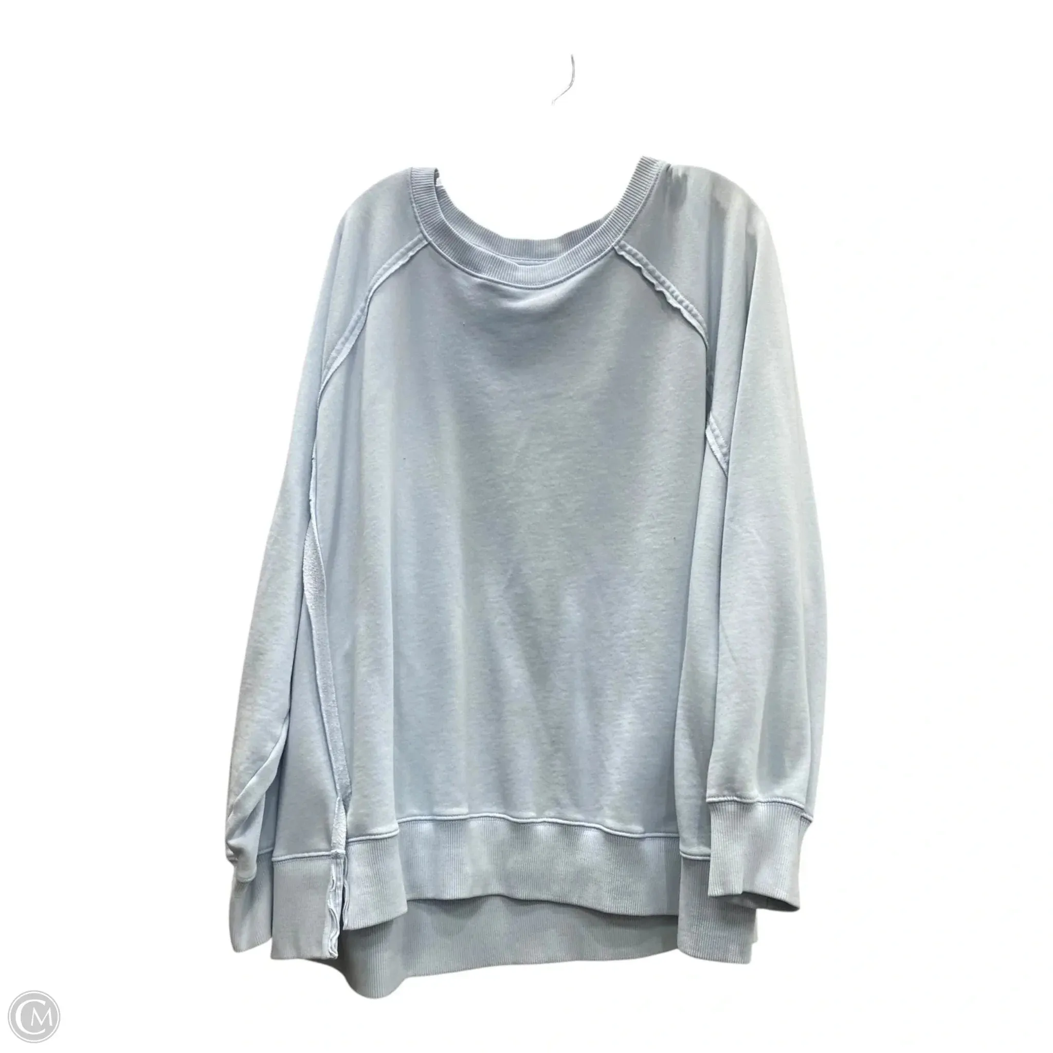 Sweatshirt Crewneck By American Eagle In Blue, Size: 1x Light Core