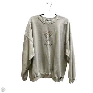 Sweatshirt Crewneck By Clothes Mentor In Tan, Size: 2x All-Occasion Wear Moon Cool