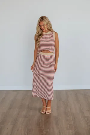 Seamless Finish Mid Length Delphine Two-Piece Set