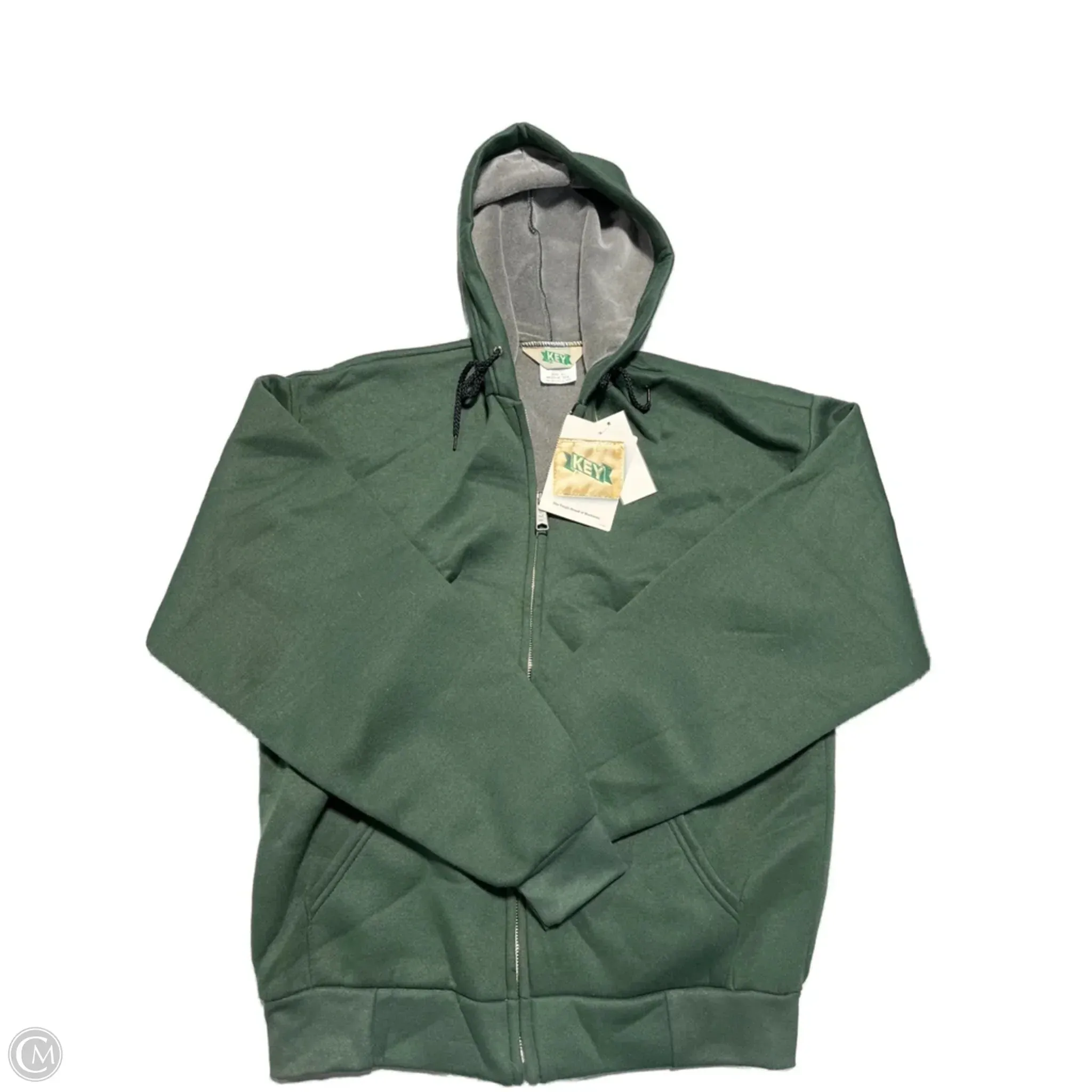 Everyday Look Casual Design Sweatshirt Hoodie By Cmc In Green, Size: M
