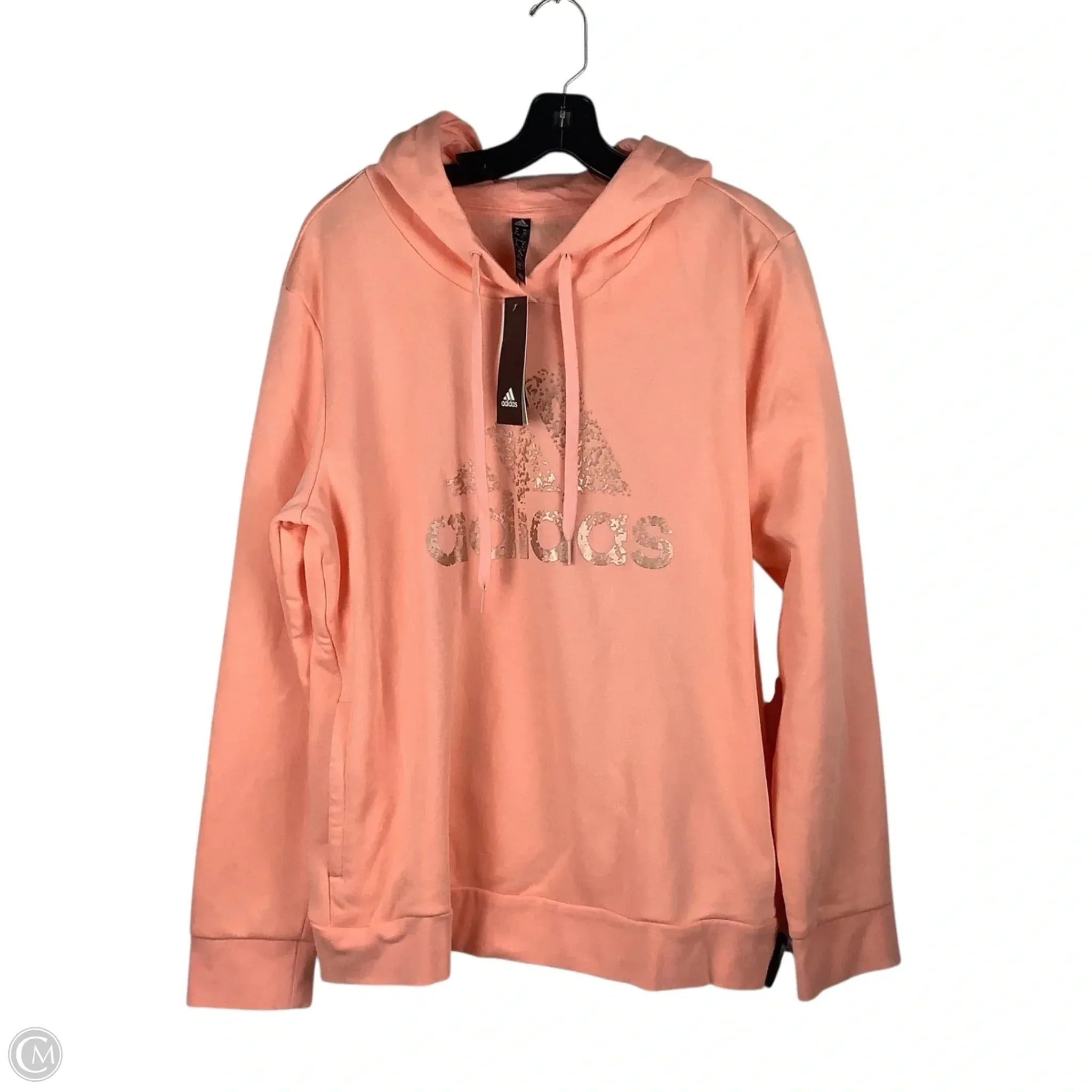 Winter Fit Athletic Sweatshirt Hoodie By Adidas In Pink, Size: Xl