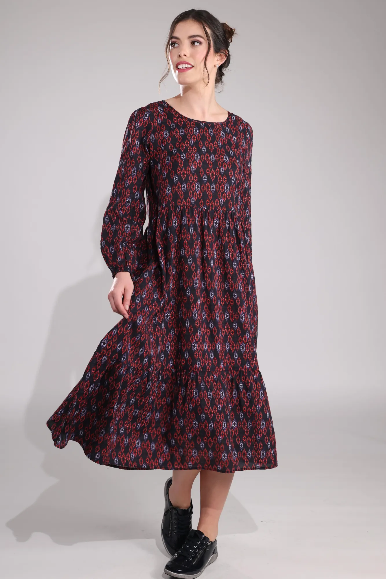 Dress | Red Black Diamonds | 6535B1 Fashion Forward