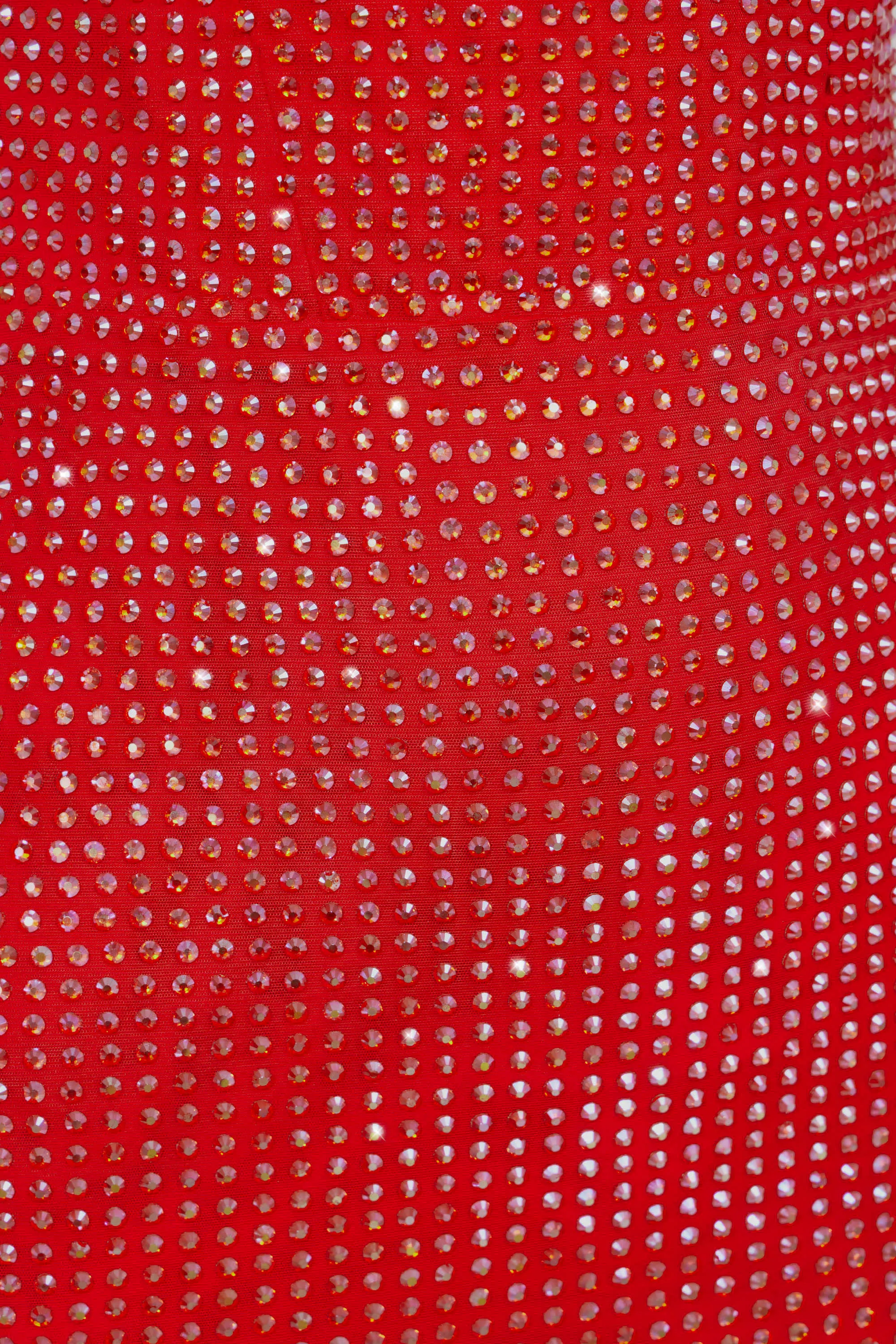 Flattering Fit Stylish Appeal Embellished Corset Mini Dress in Fire Red