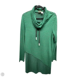 Sweatshirt Collar By Zenergy By Chicos In Black & Green, Size: M Breathable mesh lining