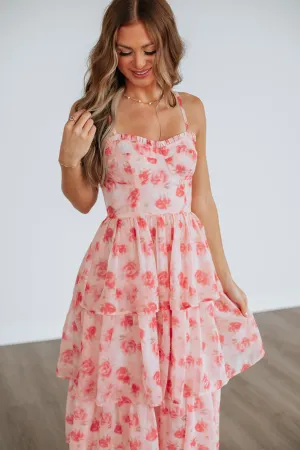 Geneva Floral Dress Tonal Look