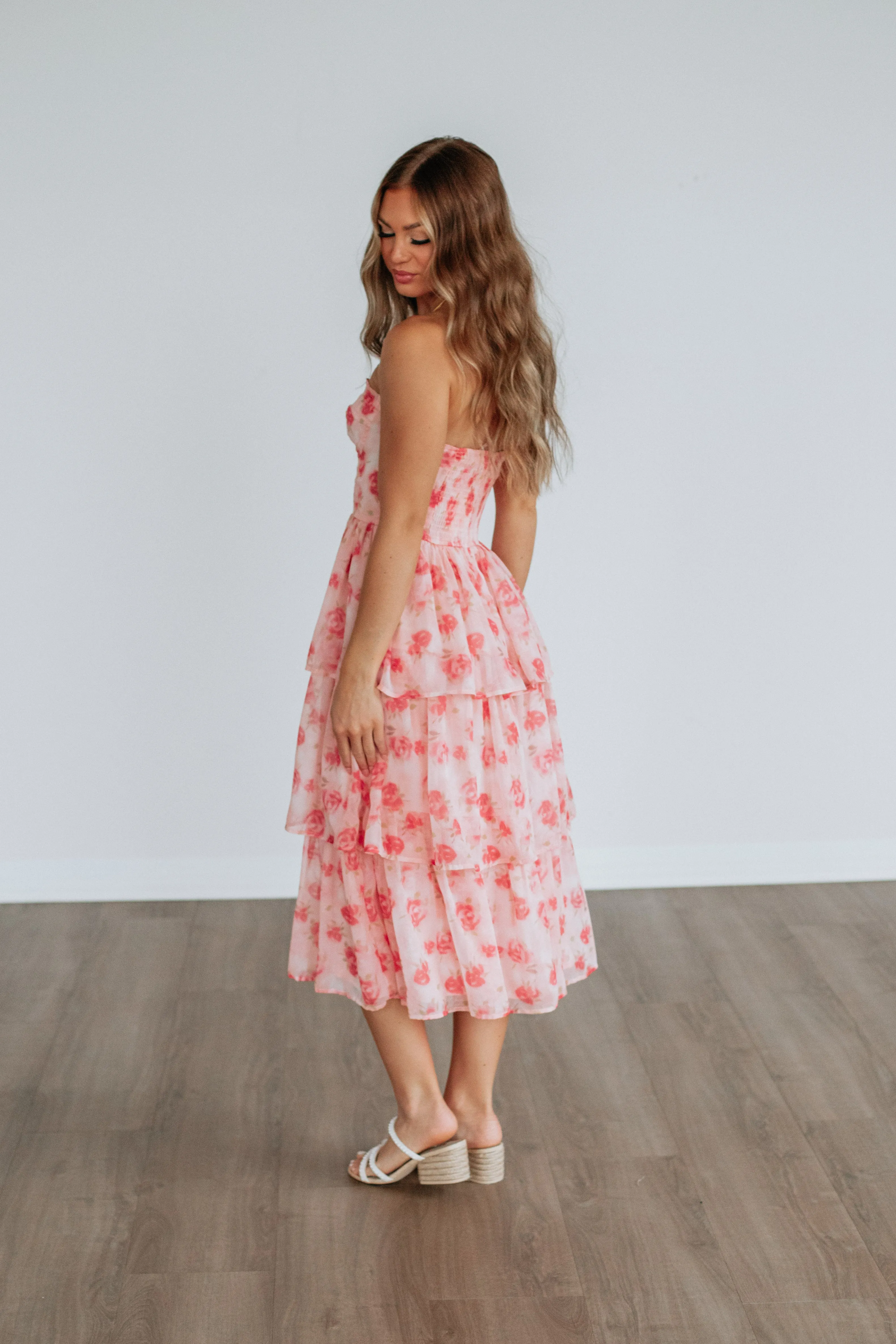 Geneva Floral Dress Artisan Print