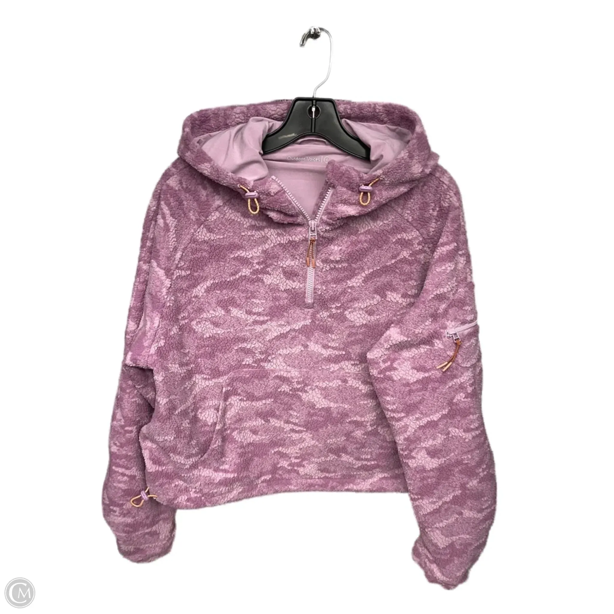 Trend Glow Winter Fit Sweatshirt Hoodie By Outdoor Voices In Pink, Size: L