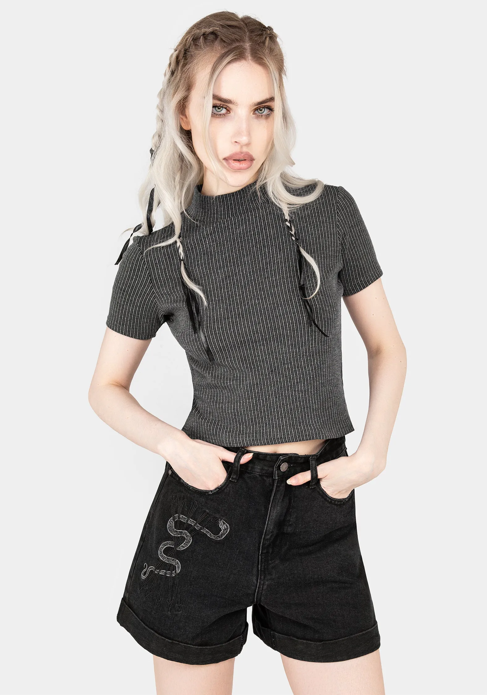 Comfortable Style Breathable Fit Wear Bryony Striped Crop Top