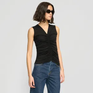 Saleha Ruched-Front Sleeveless Tank Casual Choice Wear