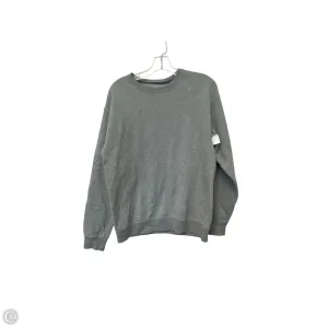 Warm Hoodie Rugged shoes Sweatshirt Crewneck By Athletic Works In Grey, Size: M