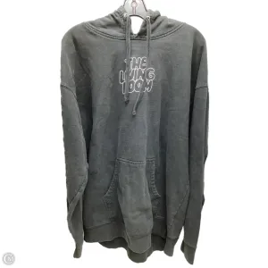 Modern Design Sweatshirt Hoodie By Clothes Mentor In Black, Size: 2x