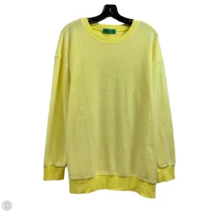 Winter Wear Sweatshirt Crewneck By Filly Flair In Yellow, Size: L
