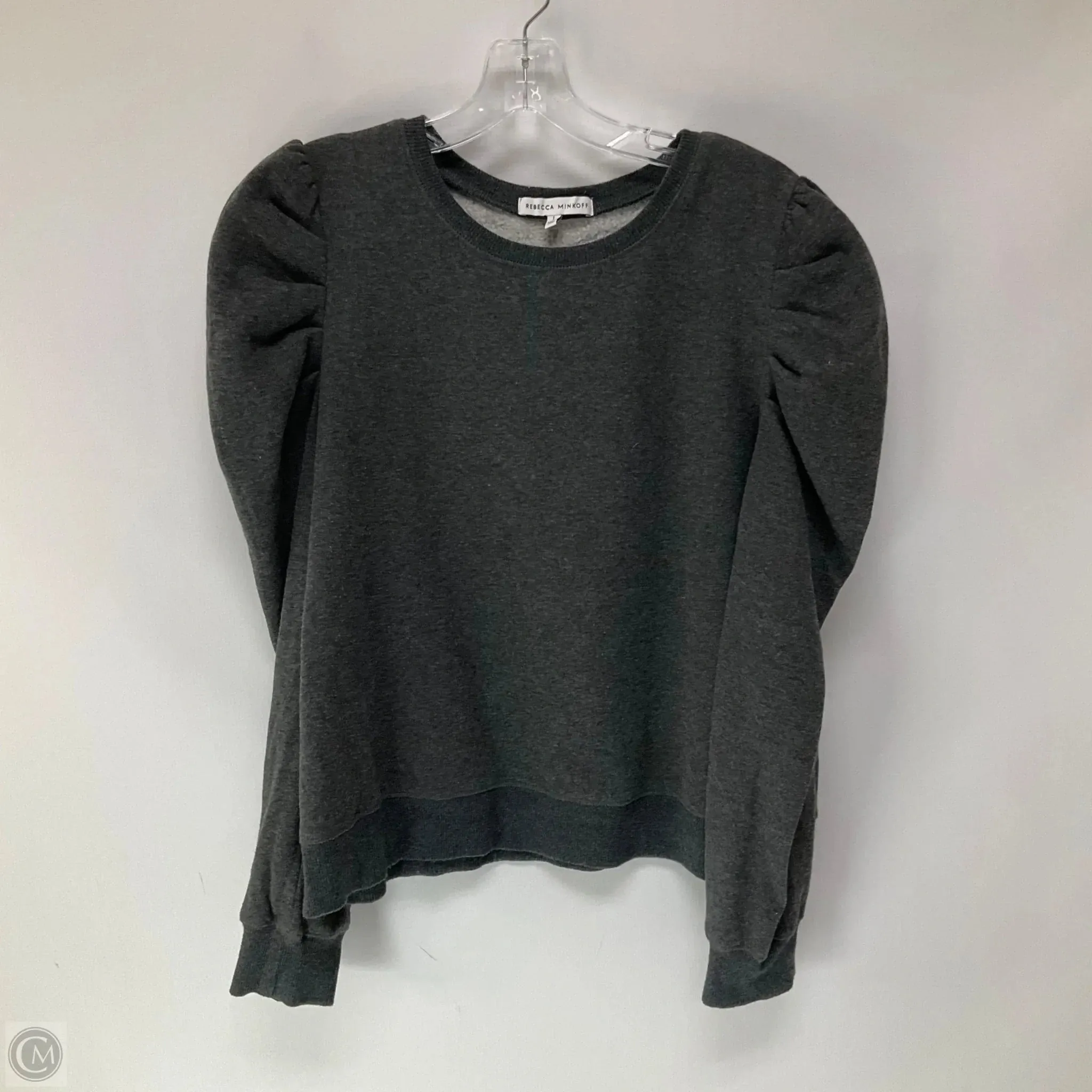 Sweatshirt Designer By Rebecca Minkoff In Grey, Size: L Travel Outfit Heavy Silk