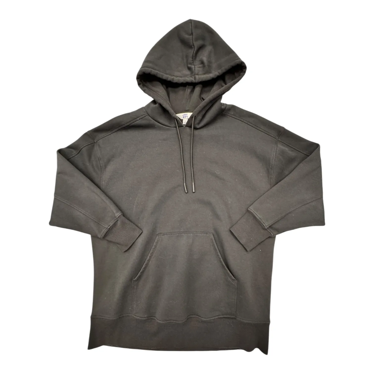 Sweatshirt Hoodie By Joy Lab In Black, Size:L Reinforced Hem Hero Fit