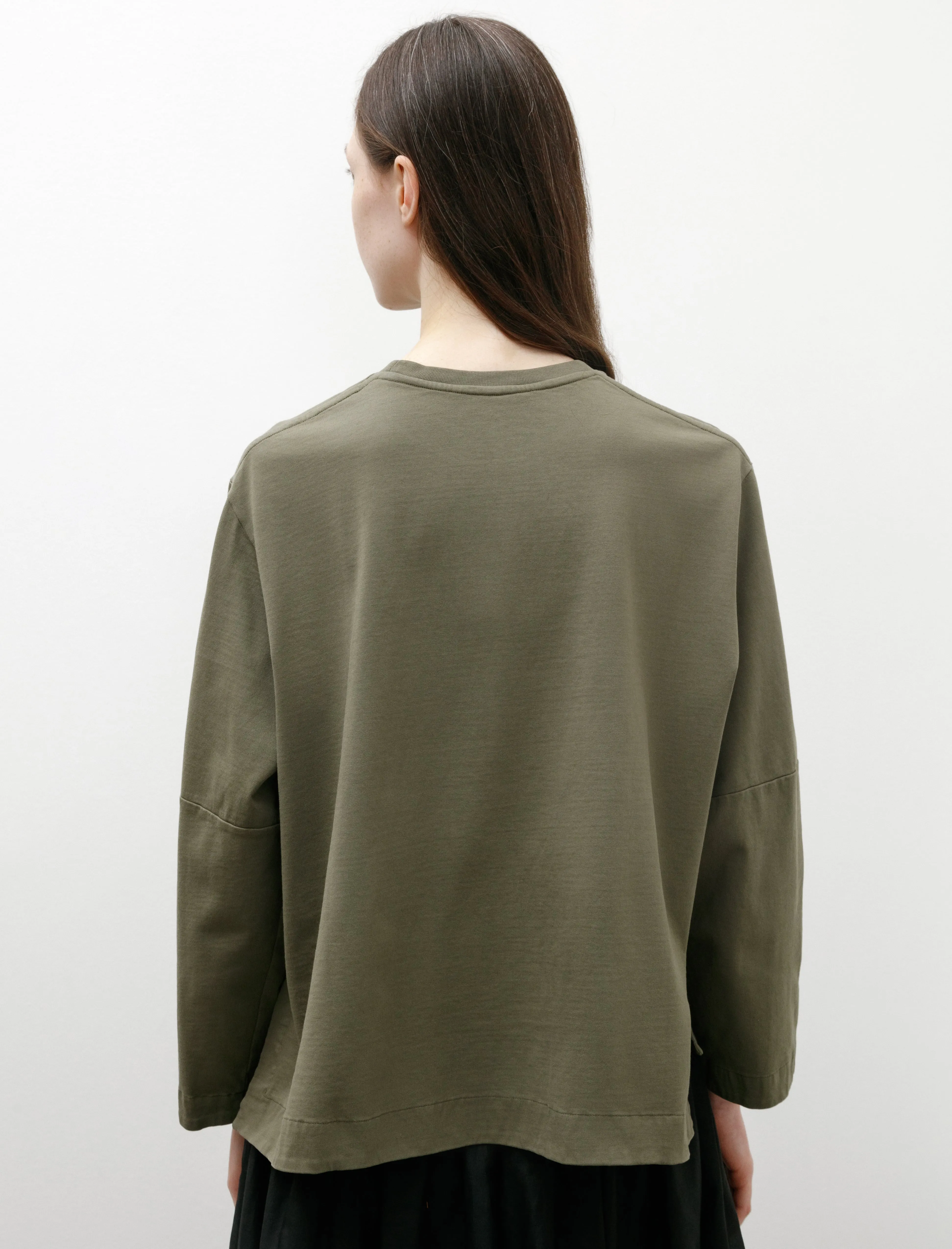 Easy Breath Breathable knit Simple J T-Shirt Khaki
