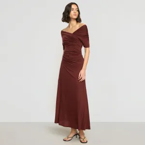FlexibleMaterial Thilda Ruched Off-Shoulder Dress