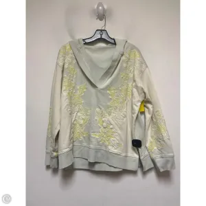 Sweatshirt Hoodie By Daily Practice By Anthropologie In Cream & Green, Size: S Run Ready