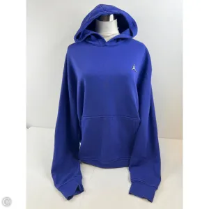DoubleLayered Collar Sweatshirt Hoodie By Clothes Mentor In Purple, Size: L