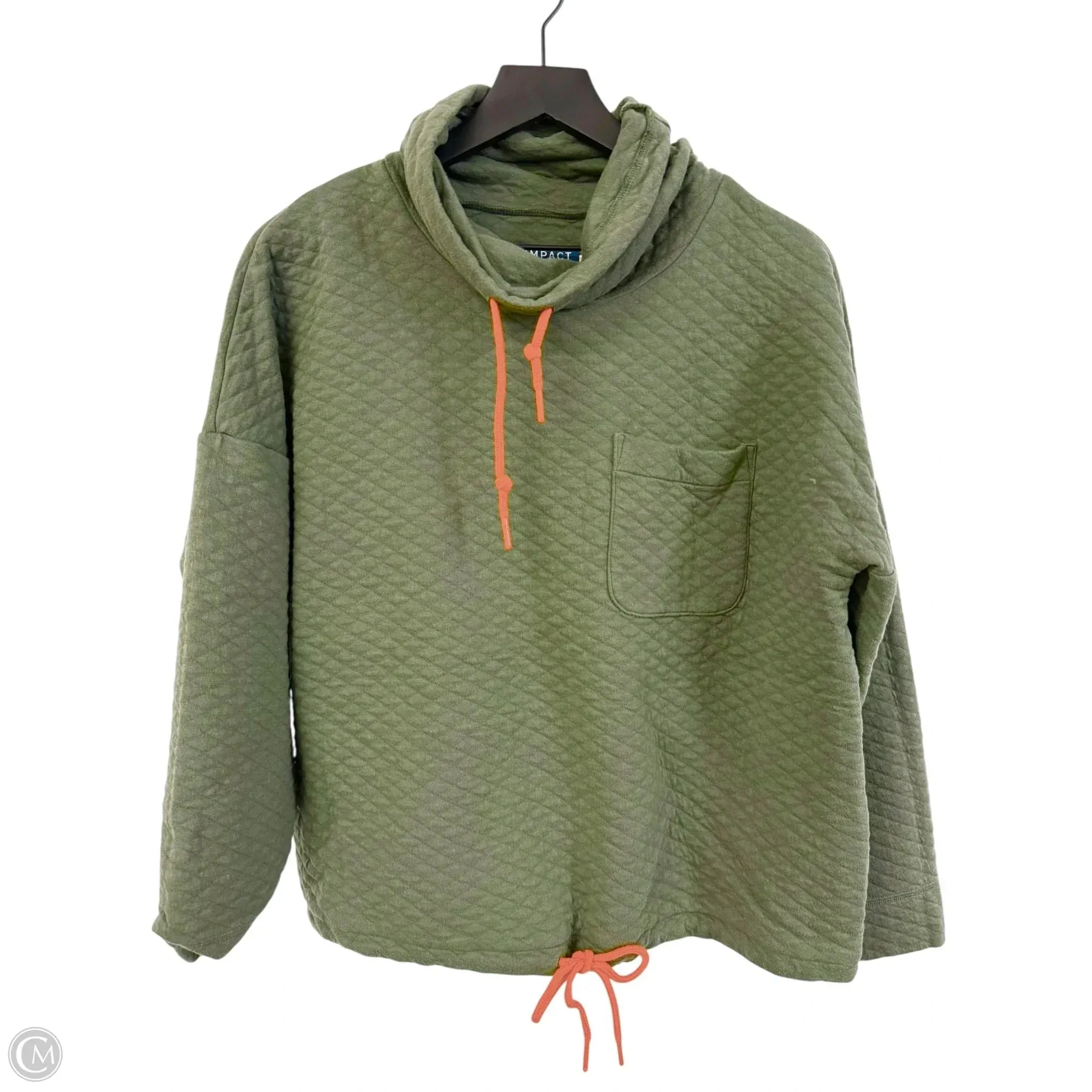 Sweatshirt Collar By Cme In Green, Size: M clean design