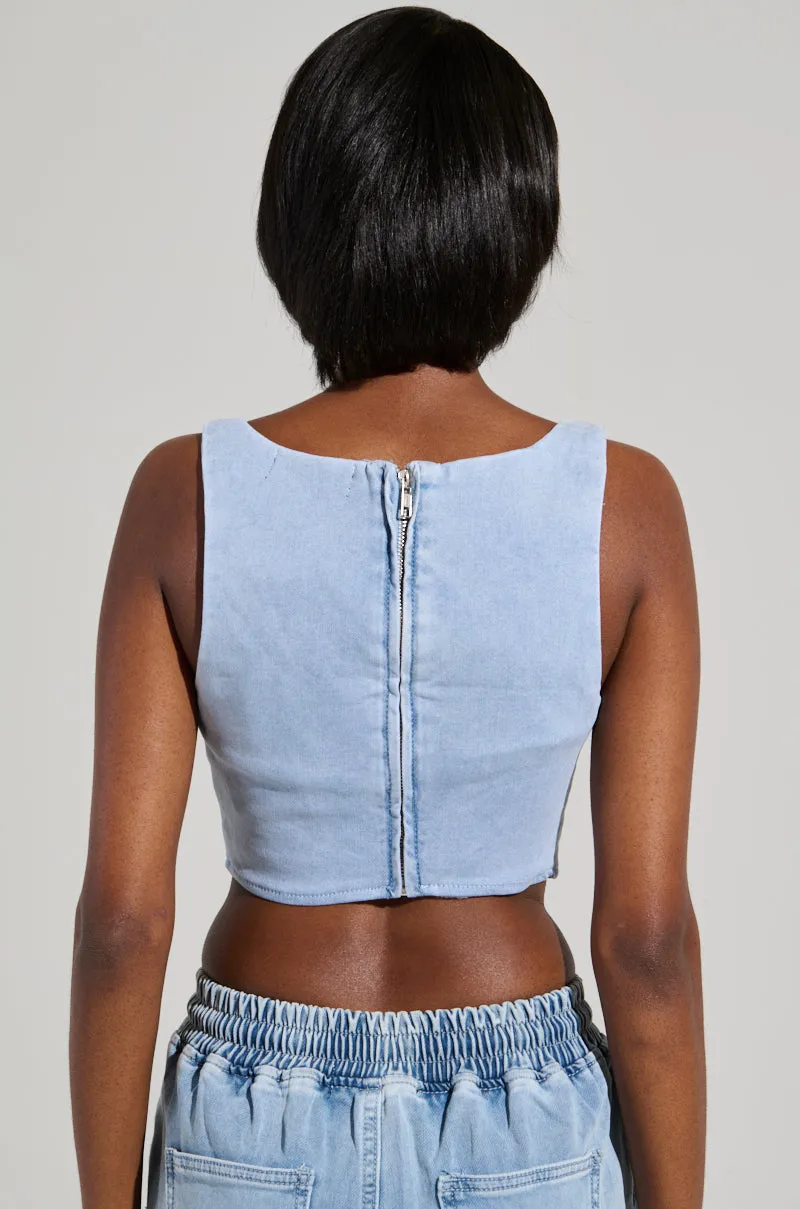 STAY COOL DENIM CORSET Stay Freshness Enemy - deterring