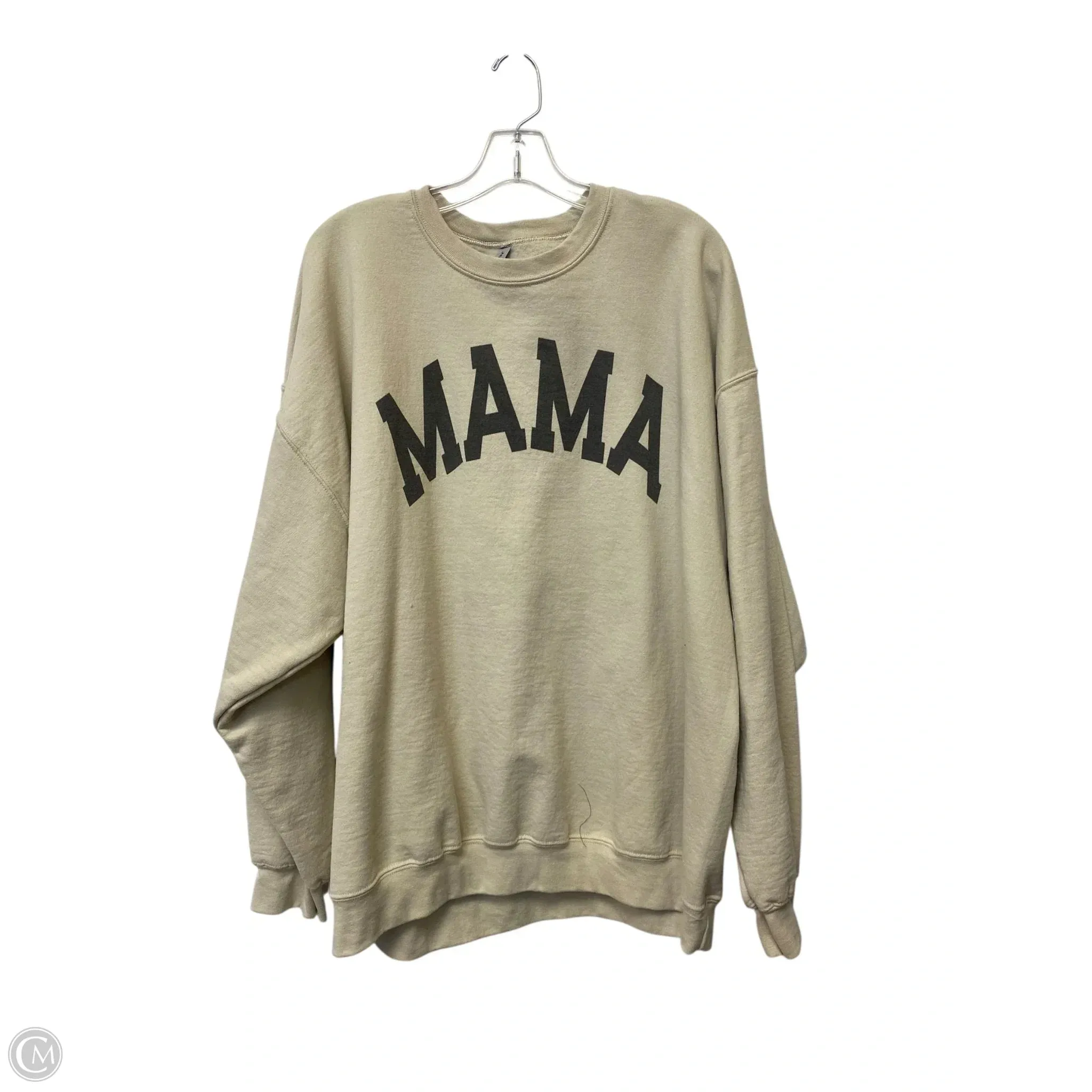 Relaxation Wear Sweatshirt Crewneck By Gildan In Tan, Size: 2x