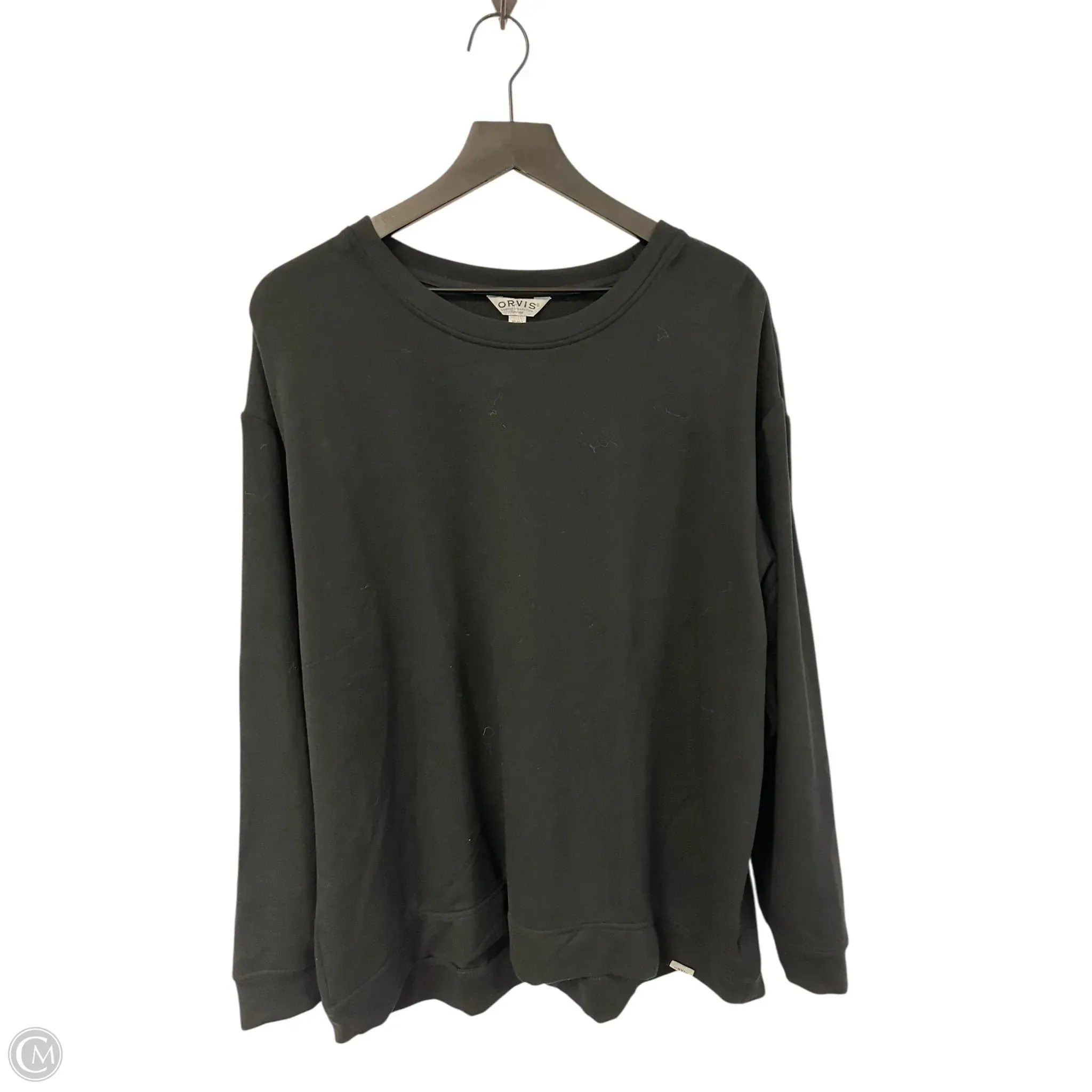 Sweatshirt Crewneck By Orvis In Black, Size: Xl Commute Ease Cool Sweater