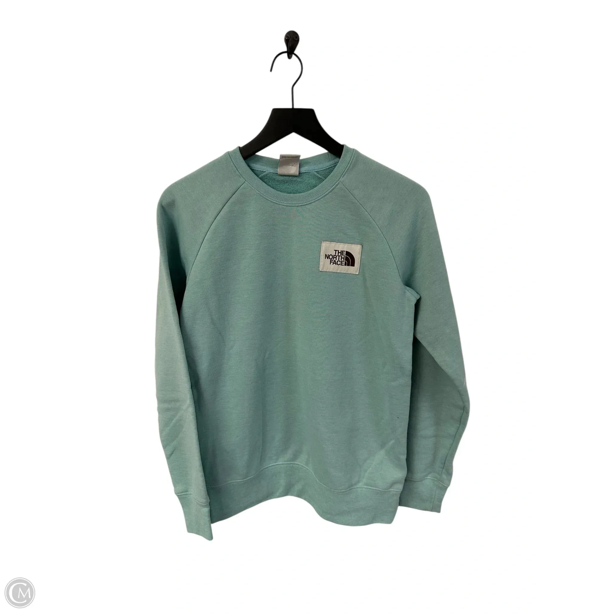 Sweatshirt Crewneck By The North Face In Aqua, Size: S Formal Shirt