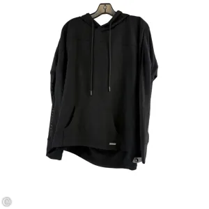 MachineWashable Park Day Athletic Sweatshirt Hoodie By Nine West Apparel In Black, Size: Xl