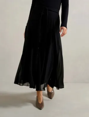 Donna Godet Midi Skirt pack light China Cool