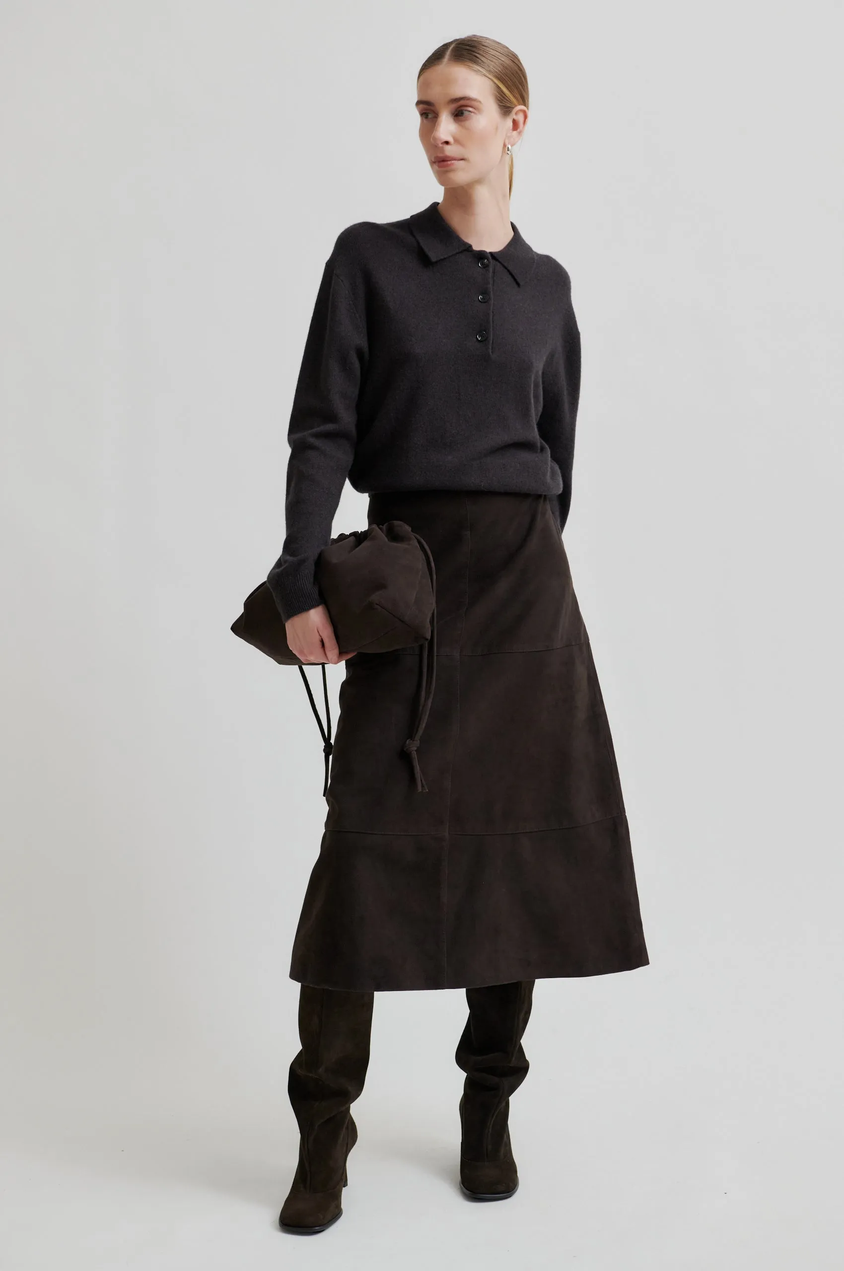 Noormie Suede Skirt Poise Fit