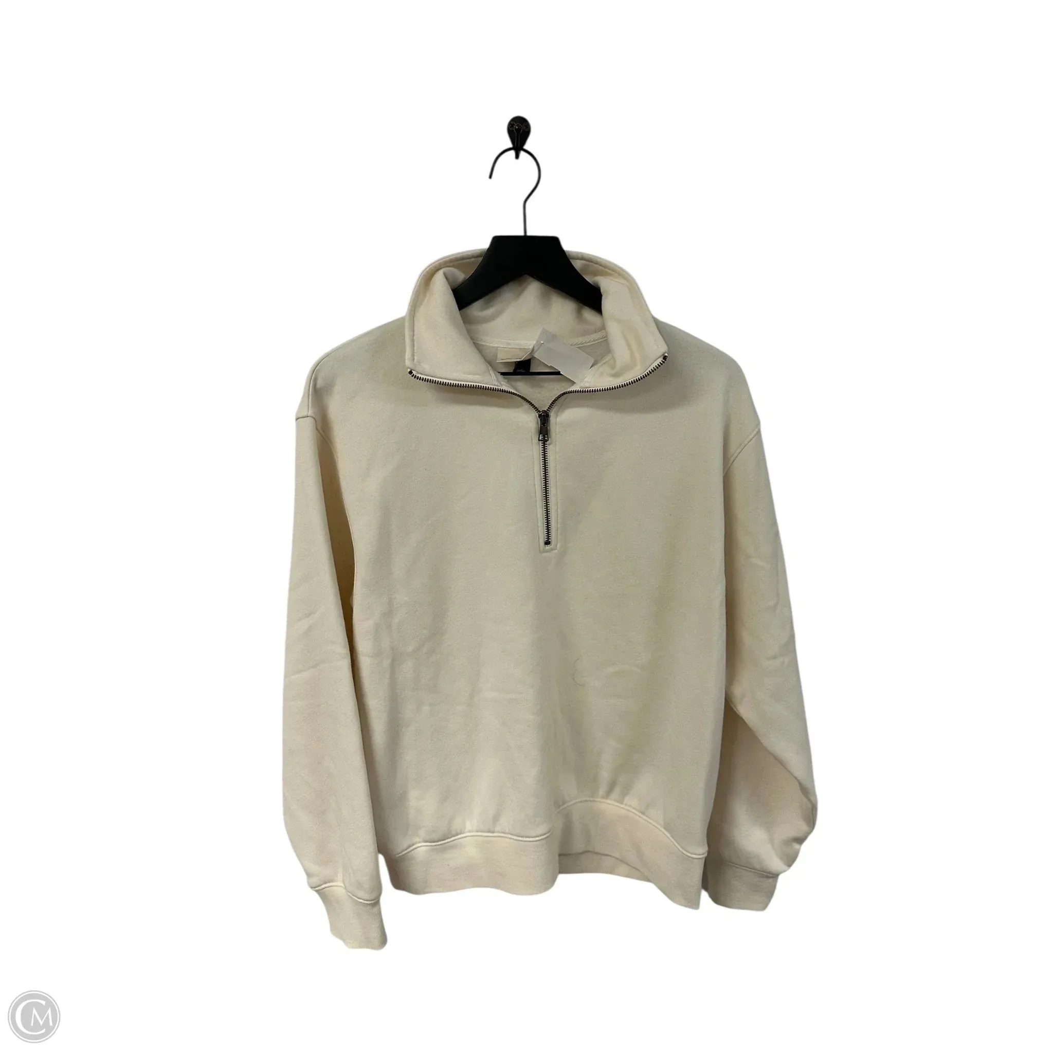 Hidden pockets Street Style Sweatshirt Collar By Universal Thread In White, Size: S