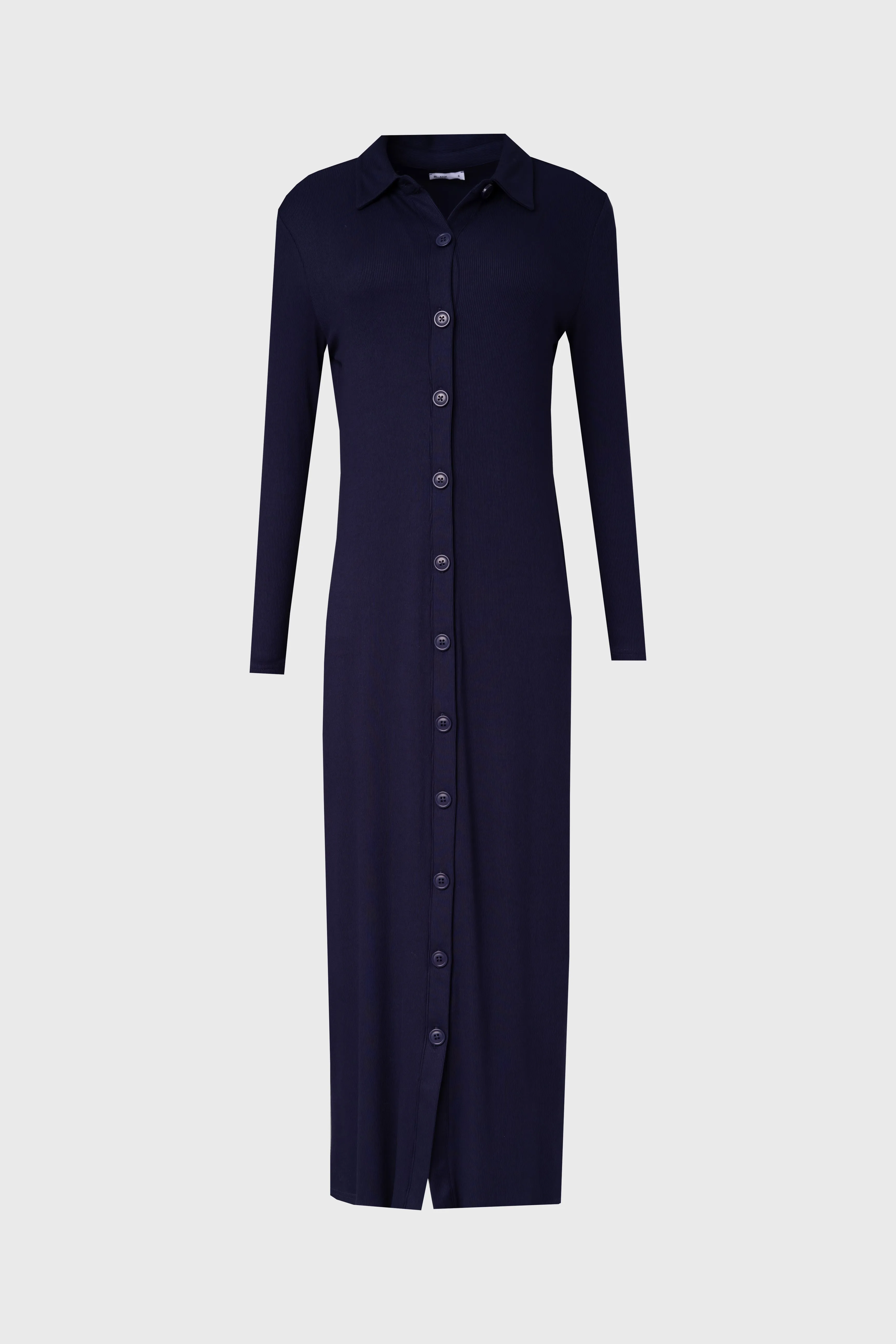 Polish Core Relaxing Wear Navy Cardi Maxi Dress
