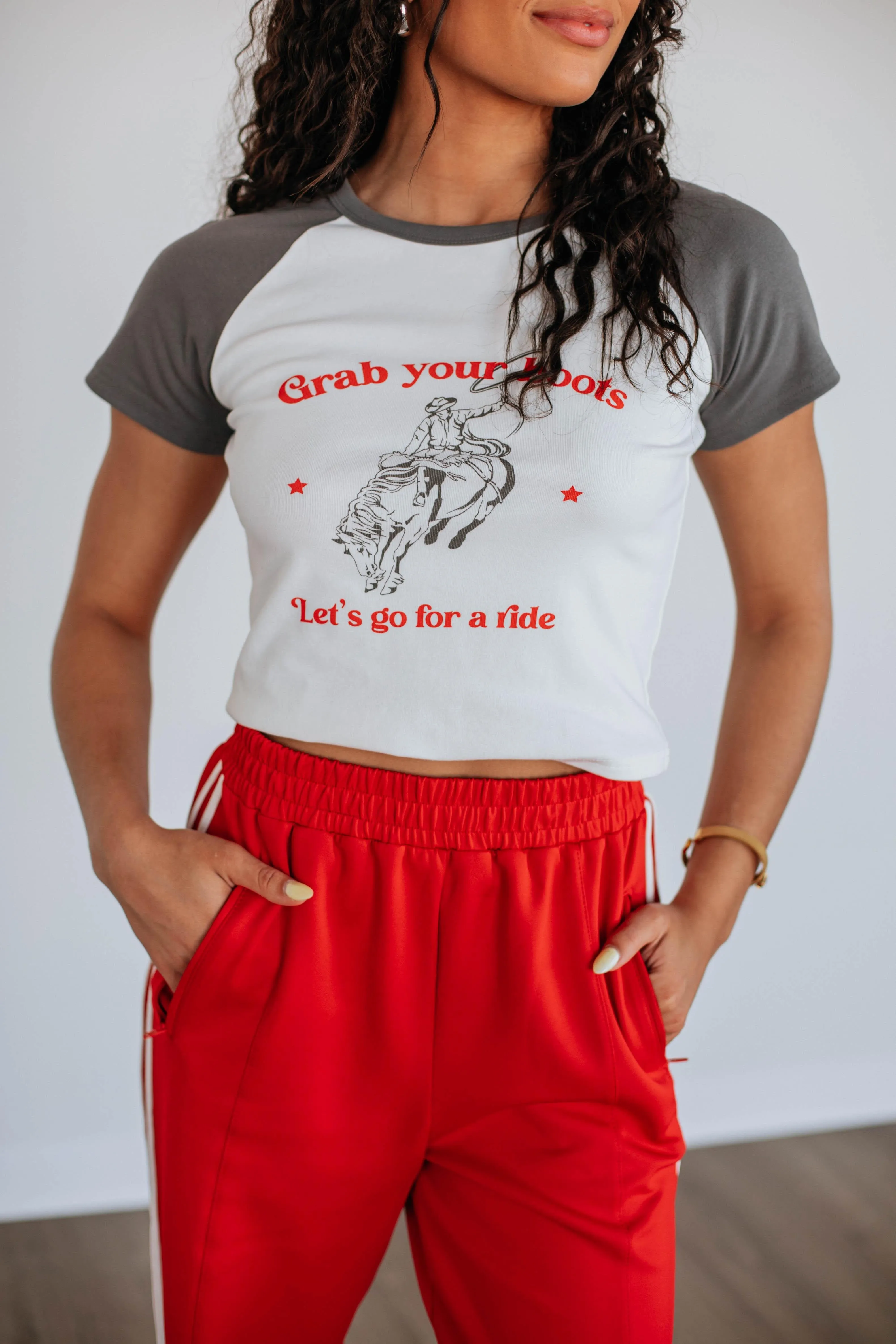 Comfy Style Grab Your Boots Graphic Tee