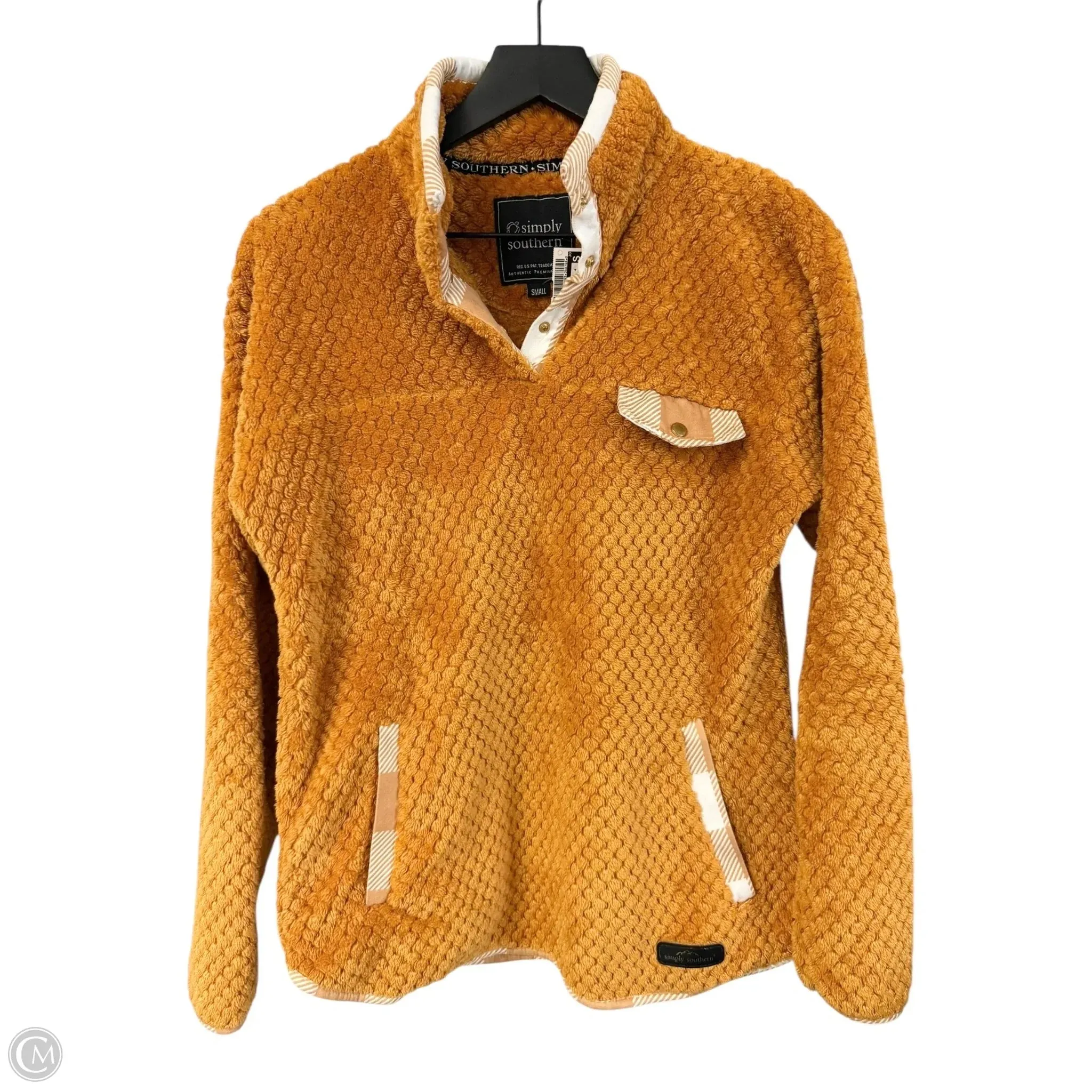 Sweatshirt Collar By Simply Southern In Yellow, Size: S Timeless Cardigan Group Mood