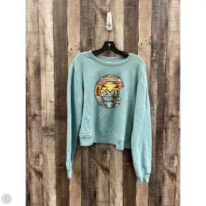 Functional Design Royal Mode Sweatshirt Crewneck By Cme In Teal, Size: L