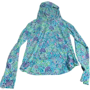 Casual Chic Sweatshirt Designer By Lilly Pulitzer In Blue, Size: M