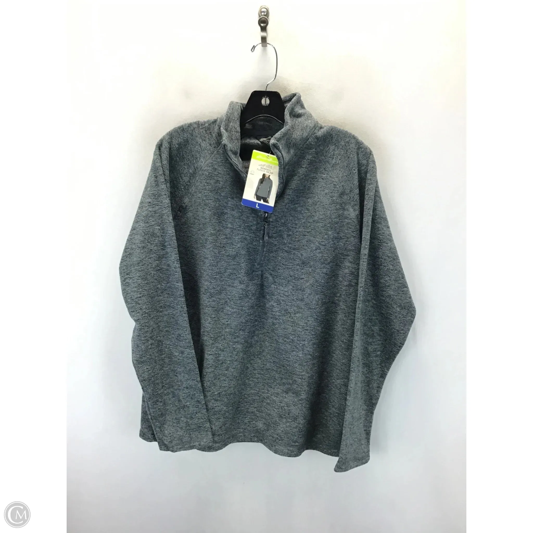Reinforced Stitching Sweatshirt Crewneck By Eddie Bauer In Grey, Size: L
