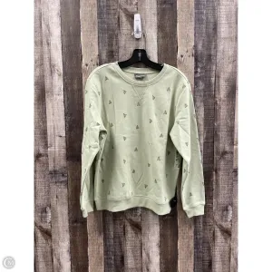 StretchPaneling Sweatshirt Crewneck By Style And Company In Green, Size: S